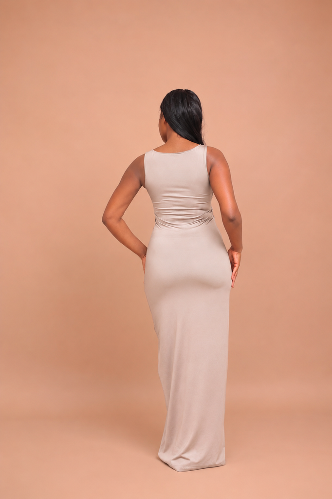 Skin Lowneck Maxi Dress