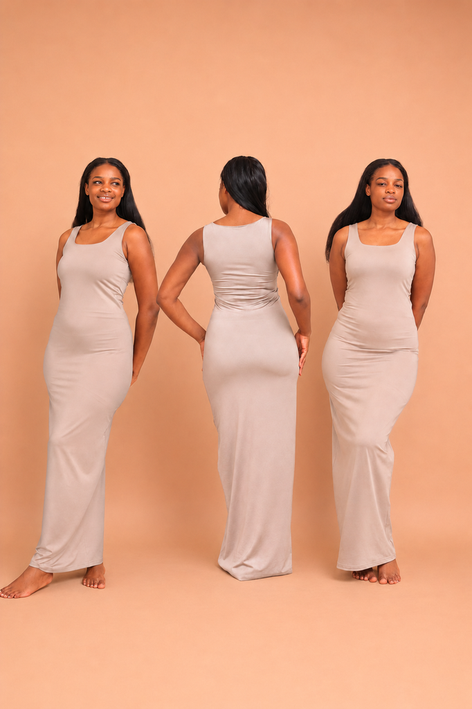 Skin Lowneck Maxi Dress