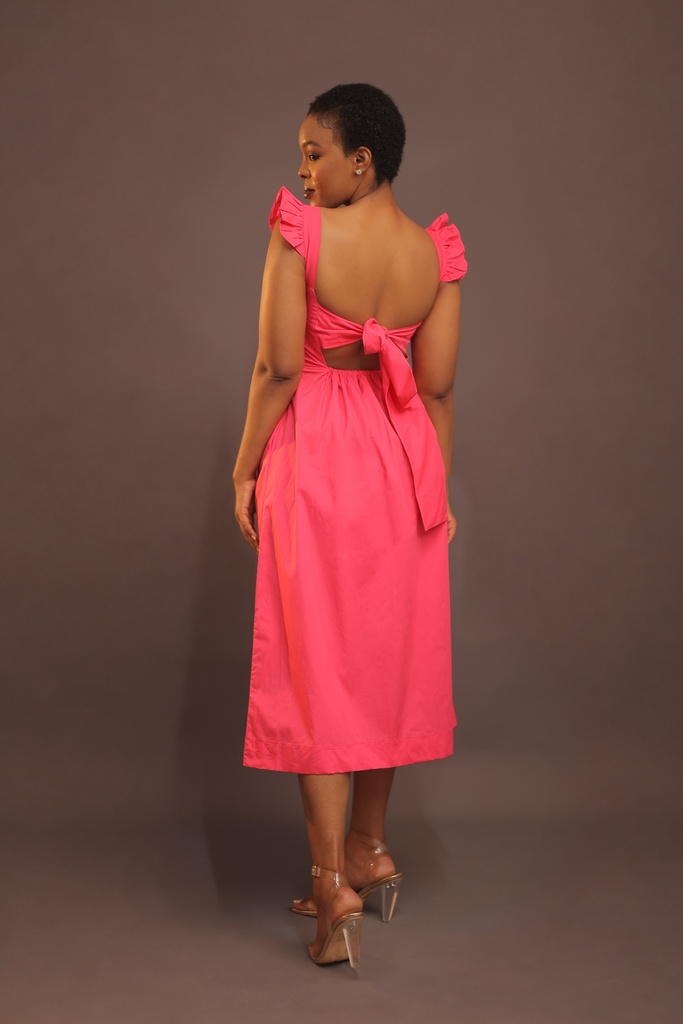 Solana Open-Back Midi Dress