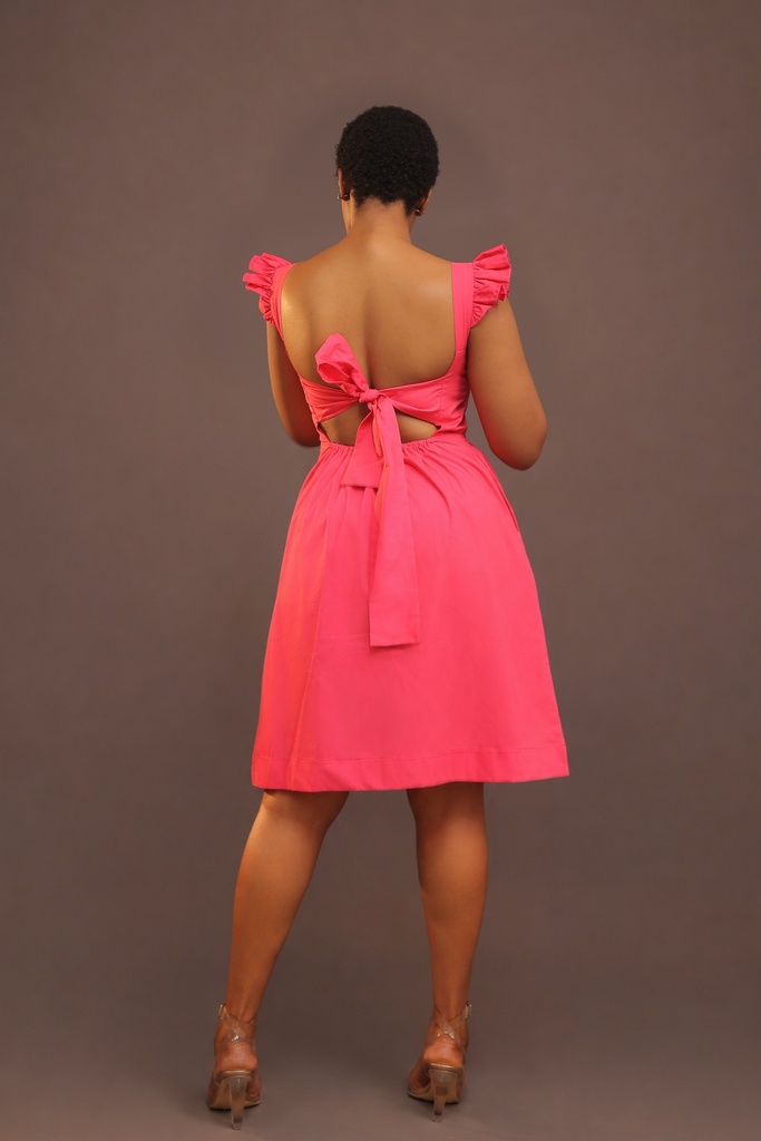 Solana Open-Back Short Dress