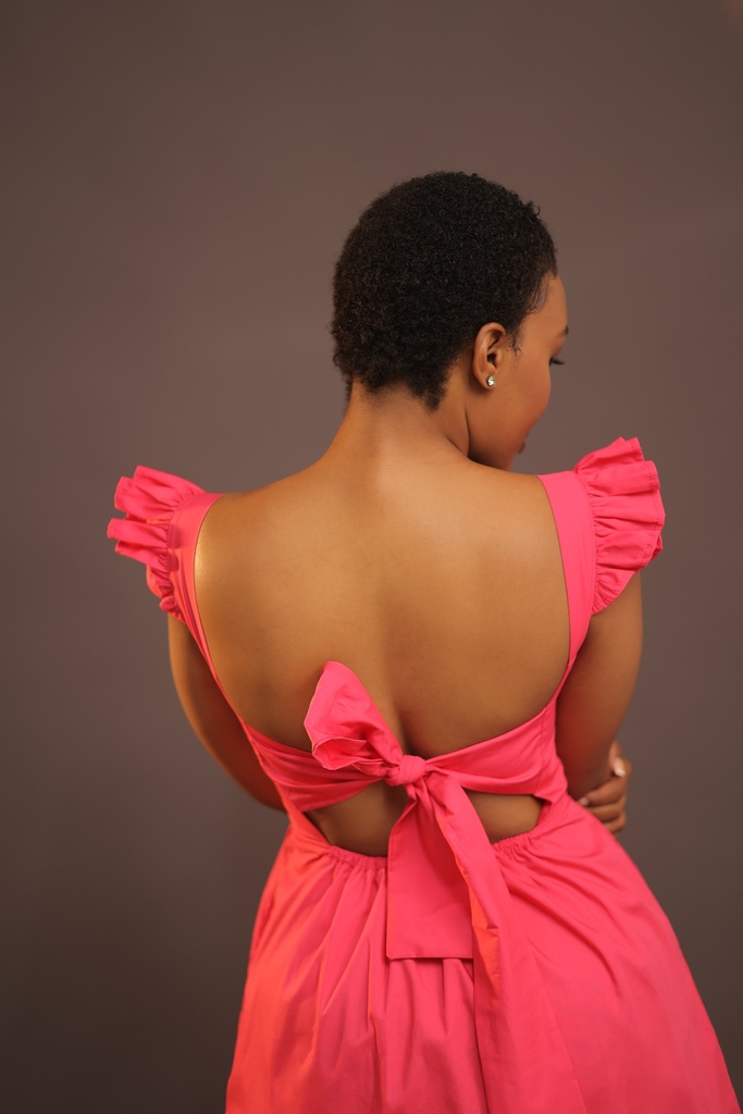 Solana Open-Back Short Dress