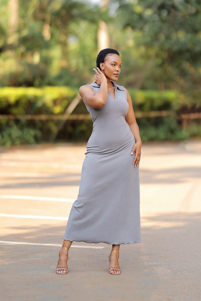 Sleeveless Knit Midi