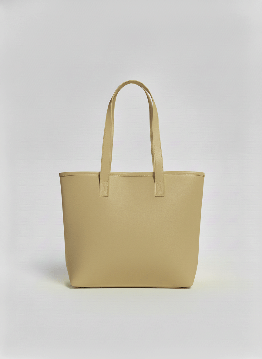 WAYA Plain Faux Leather Tote