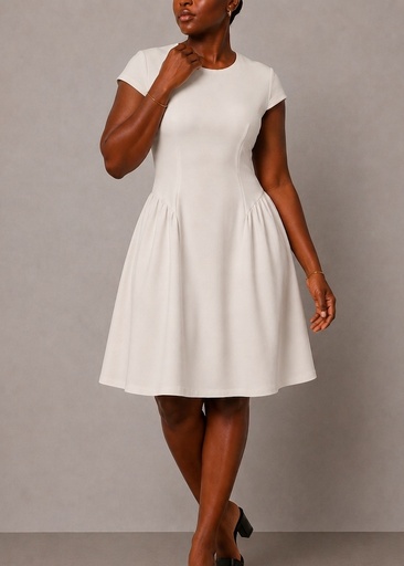 Princess Short Dress — White