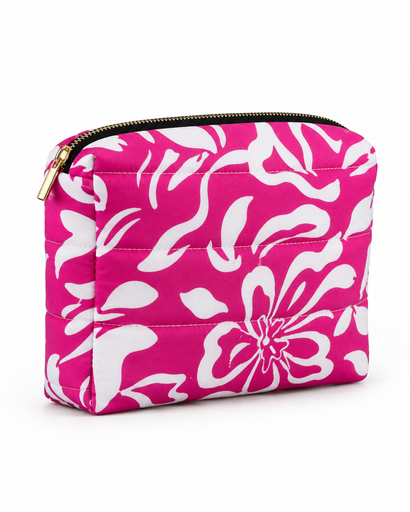 Patterned Toilet Bag — Pink
