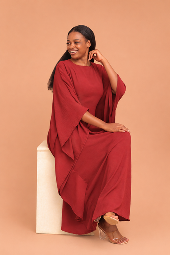 Flow Kaftan — Maroon