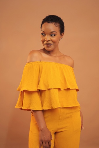 Sway Offshoulder Top — Mustard