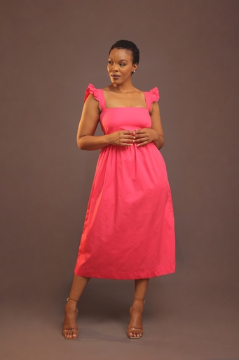 Solana Open-Back Midi Dress