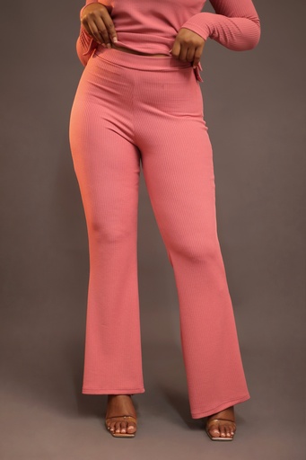 Luna Fitted Lounge Pants — Pink