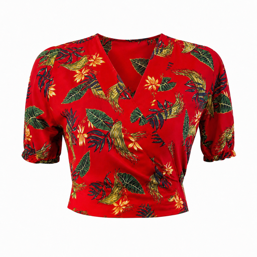 Floral Wrap Top