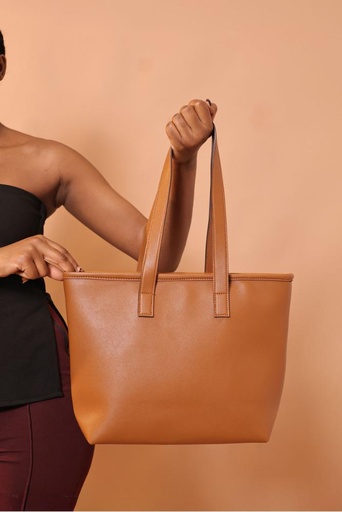 WAYA Plain Faux Leather Tote
